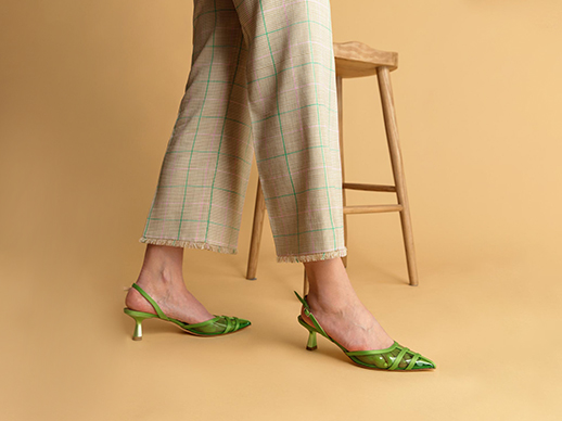 Καλοκαιρινές γόβες slingback