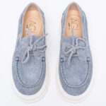 Leather Platform Boat Loafers
