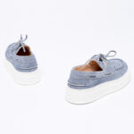 Leather Platform Boat Loafers