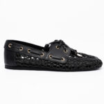 PLIARIA Raffia Boat Loafers