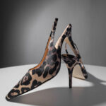 Leopard-print Slingback Pumps