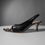 Δερμάτινες Slingback Γόβες