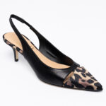 Leather Slingback Pumps