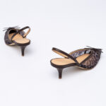 Mesh Slingback Pumps