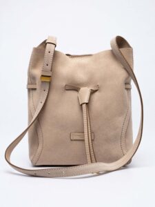SIENNA Suede-leather Bucket Bag