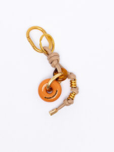 Resin Donut Leather Keyring