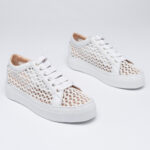 METRA Mesh-Raffia Sneakers