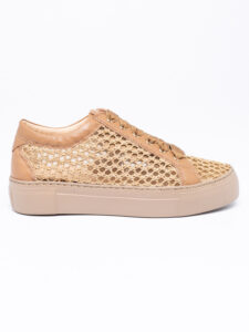 METRA Mesh-Raffia Sneakers
