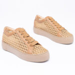 METRA Mesh-Raffia Sneakers