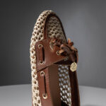 PLIARIA Raffia & Leather Boat Loafers