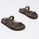 DOYEL satin Swarovski slides