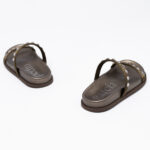 DOYEL satin Swarovski slides