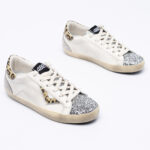 Leather Glittered Sneakers