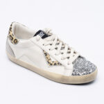 Leather Glittered Sneakers
