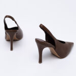 Δερμάτινες Slingback Γόβες