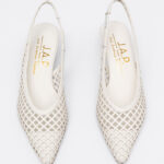Leather slingback pumps