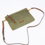 NEFELI raffia pouch
