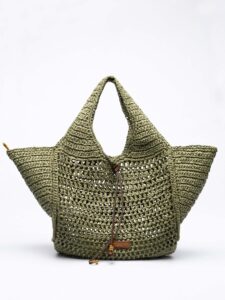 Raffia tote τσάντα