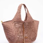 Raffia tote bag
