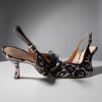 Leopard-print Peep-toe Γόβες