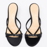 Satin kitten-heel mules