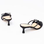 Satin kitten-heel mules