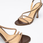 Strass heeled sandals