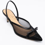 Mesh Slingback Pumps