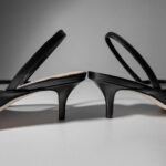 Mesh Slingback Pumps