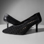 Mesh macrame γόβες