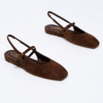 Suede-leather Slingbacks