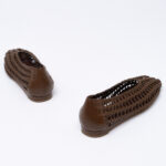 Woven-effect Ballerinas