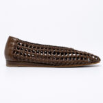 Woven-effect Ballerinas