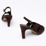 Suede-leather sandals