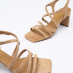 Suede-leather sandals