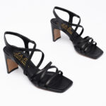Strapped leather sandals