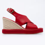 Δερμάτινες espadrille πλατφόρμες