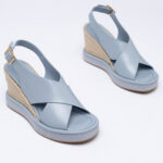 Δερμάτινες espadrille πλατφόρμες