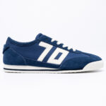 Fabric & leather sneakers