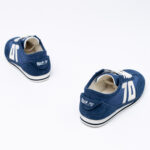 Fabric & leather sneakers
