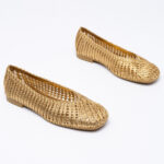 Woven leather Ballerinas
