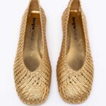 Woven leather Ballerinas