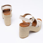 Leather Platform Espadrilles