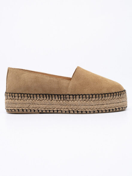Suede platform espadrilles