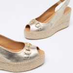 Pee-Toe wedge slingbacks