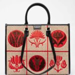 ATHENA LIBERTY raffia tote