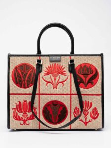 ATHENA LIBERTY raffia tote