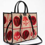 ATHENA LIBERTY raffia tote