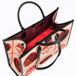 ATHENA LIBERTY raffia tote