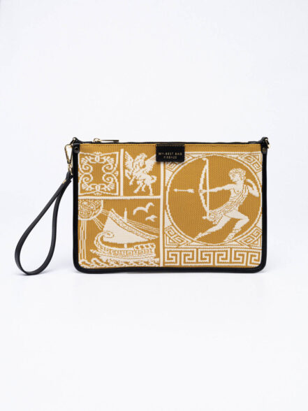 Athena fabric clutch bag